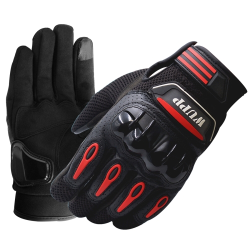 WUPP Мотоциклетные перчатки Сенсорный экран Водонепроницаемые Дышащие Носимые Противоскользящие Летние Зимние Защитные перчатки на весь палец, Размер: XL