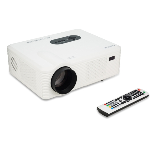 CL720 3000LM 1280x800 Светодиодный проектор для домашнего кинотеатра с пультом дистанционного управления, поддержка HDMI, VGA, YPbPr, видео, аудио, ТВ, интерфейсов USB (белый)