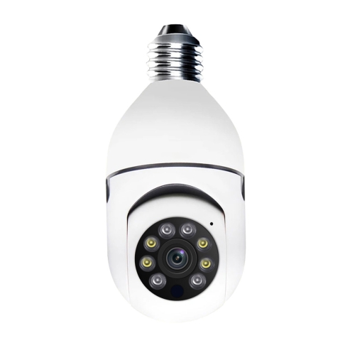 ESCAM PR001 E27 4MP Motion Tracking Smart WiFi Купольная камера ночного видения поддерживает Alexa Google (белый)