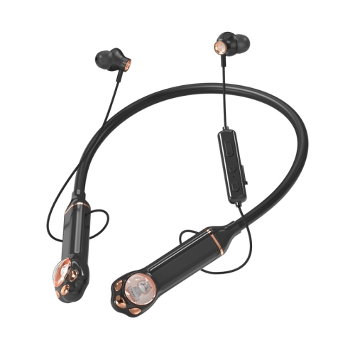 K1692 Meow Planet Спортивные Bluetooth-наушники с шумоподавлением на шее (черный)
