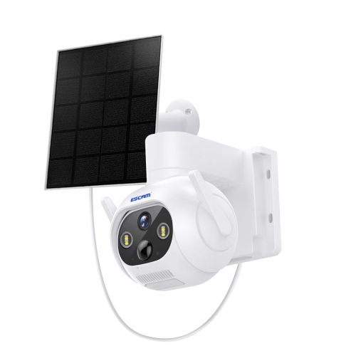 ESCAM QF172 2-мегапиксельная Wi-Fi двусторонняя звуковая IP-камера с солнечной PIR-сигнализацией (белая)