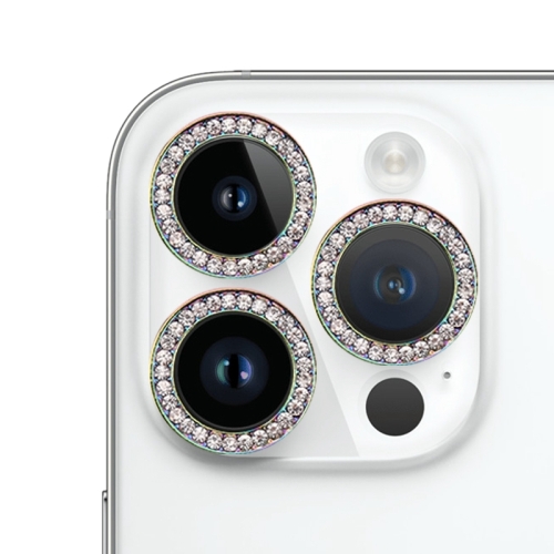 Защитное кольцо для объектива камеры с 9-точечной дрелью для iPhone 15/15 Plus (цветное)