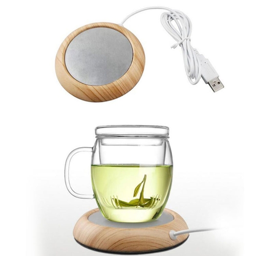 Деревянный мраморный дизайн USB настольная кружка подогреватель чашки чай кофе напитки нагревательный коврик, доставка случайного цвета