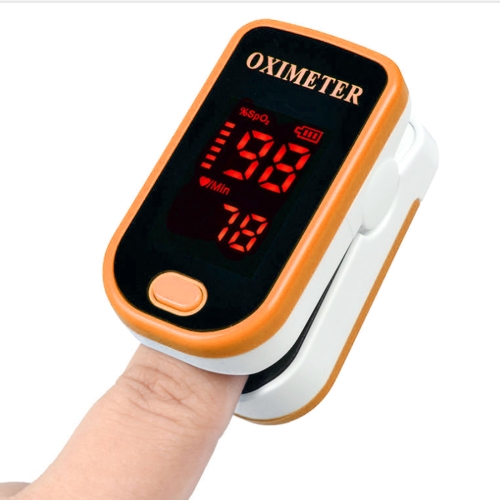 Пульсоксиметр Finger Pulse Oximete LED HD Display Портативное оборудование оксиметра Монитор кислорода в крови Пульсоксиметр (оранжевый)