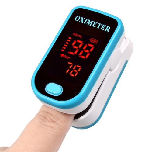 Finger Pulse Oximete LED HD Display Портативное оборудование для оксиметра Монитор кислорода в крови Пульсоксиметр (синий)