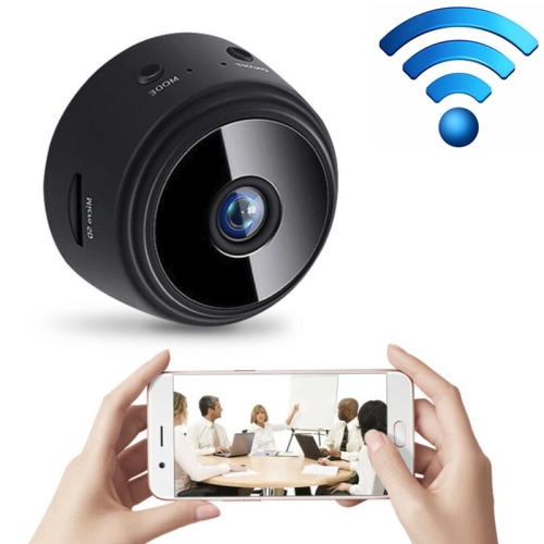 A9 1080P Wifi Беспроводная сетевая камера Ночное видение Широкоугольный регистратор (черный)