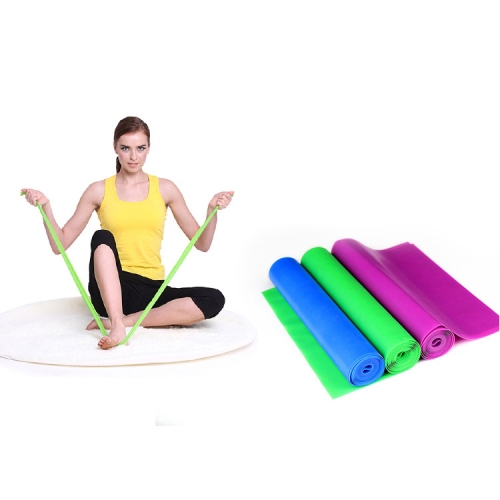 Оборудование для фитнеса Эластичные эластичные ленты для упражнений Тренировочная эластичная лента Спортивный тренажерный зал Инструменты для йоги, размер: 1,5 м * 15 см * 0,35 мм, доставка случайного цвета