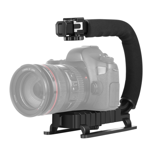 Портативный портативный кронштейн DV-стабилизатор PULUZ U / C Shape для всех SLR-камер и домашних DV-камер