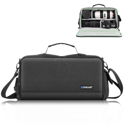 Puluz Portable Camera Crossbody Bag Digital Storage Lens сумка (черный)