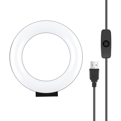 Puluz 4,7 дюйма 12 см Изогнутые поверхности USB белый свет светодиодный кольцо Selfie красоты Vlogging фотографии видео фонари (черный)