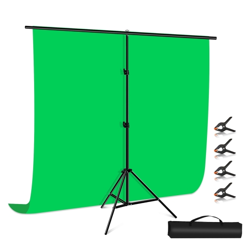 PULUZ 2x2M T-FORGE Photo Studio Фоновая поддержка стойки подставка для подкрепления кронштейна кронштейна с зажимами (зеленый)
