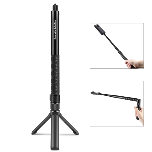 Для Insta360 X3 PULUZ настольный штатив с поворотной ручкой, монопод для селфи-палки 110 см (черный)