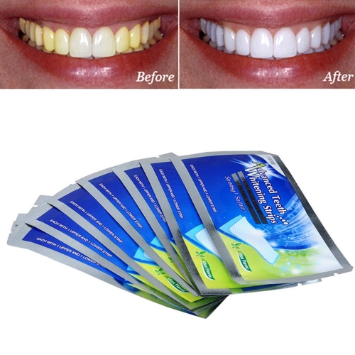 14 шт. Усовершенствованный эффективный отбеливающий набор для отбеливания зубов с мятой отбеливающие полоски для зубов
