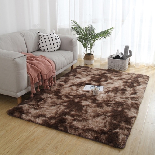 Простой диван, прикроватный ковер с градиентом, коврик для гостиной, спальни, цвет: кофе, размер: 40x60см