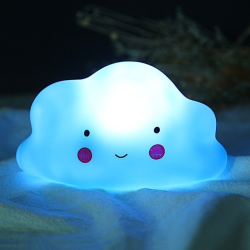 Мультфильм Flaky Clouds Красочный маленький ночник Прикроватная лампа (синий)