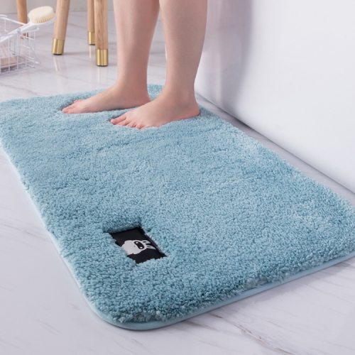 Ванная комната Туалет Абсорбирующий коврик для ванной Ковер Спальня Нескользящая подушка для ног, размер: 60x90 см (голубой)