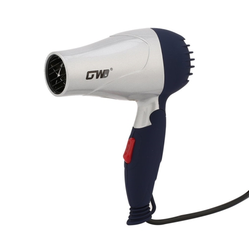 GW-555 220V Портативный мини-фен для волос Складной электрический фен для путешествий (серебристый)