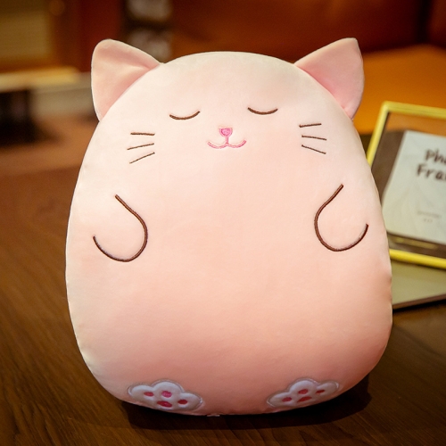 Мультяшная подушка, теплая подушка для рук, животное, фруктовая кукла, подарок подруге, высота: 30 см (розовый кот)