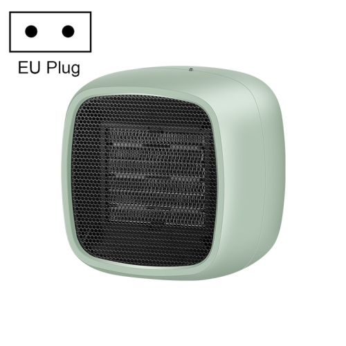 Домашний настольный мини-портативный нагреватель с отключением питания PTC, спецификация: штепсельная вилка европейского стандарта (зеленый)