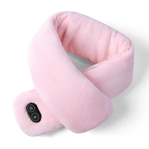 USB-зарядка, массажный шарф с подогревом, теплая шея (розовый)