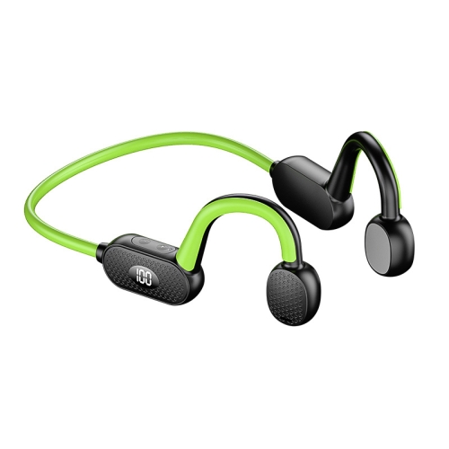 X6 Sports Bluetooth-наушники с костной проводимостью и микрофоном Беспроводные наушники без наушников (зеленый)