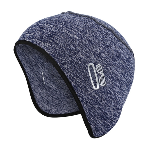 Спорт на открытом воздухе, теплая ушная шапка, подкладка для шлема, зимняя шапка для верховой езды, размер: свободный код (белый, синий)