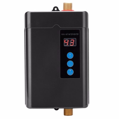 AU Plug 4000W Электрический водонагреватель с дистанционным управлением Регулируемый умеренный (черный)
