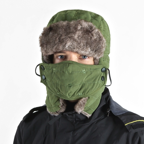 Наружная защитная маска для лица и шеи, шапка для альпинизма, катания на лыжах, зимняя шапка (армейский зеленый)